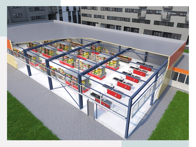 Строительство магазинов в Вичуга от 610 руб. за м²