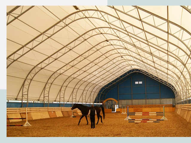 Строительство конных манежей в Вичуге