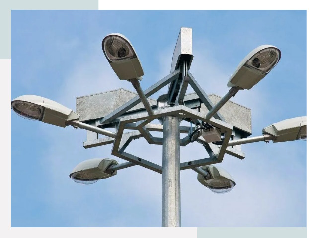 Монтаж осветительных мачт в Вичуге