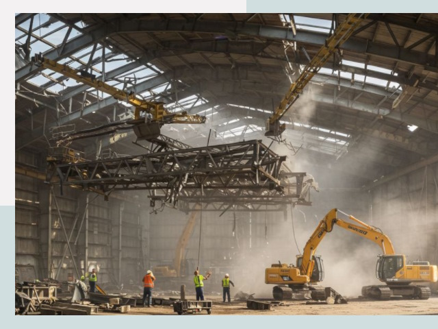 Демонтаж ангаров в Вичуге от 610 руб. за м²