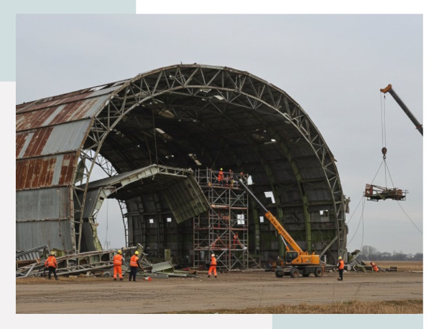 Демонтаж ангаров в Вичуге
