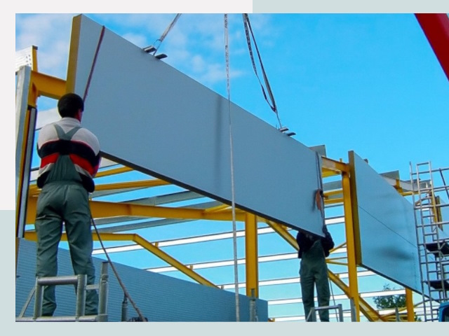 Монтаж сэндвич-панелей в Вичуге от 610 руб.